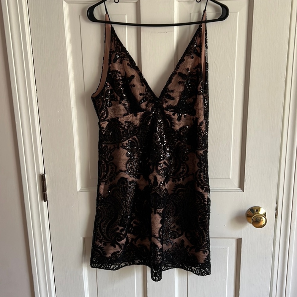 NWT Free people night shimmer mini dress
